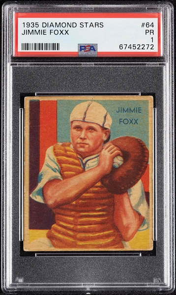 1935 Diamond Stars Jimmie Foxx No. 64 PSA 1