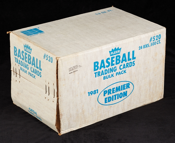 1981 Fleer Baseball Vending Sealed Case (24/500)