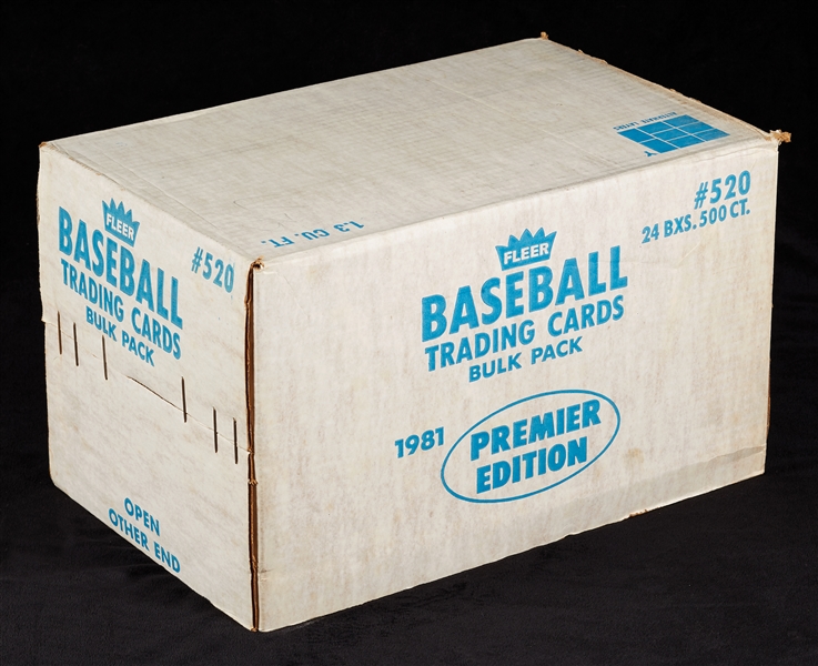 1981 Fleer Baseball Vending Sealed Case (24/500)