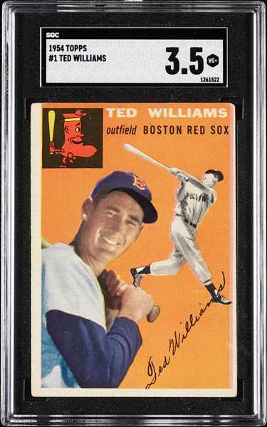 1954 Topps Ted Williams No. 1 SGC 3.5