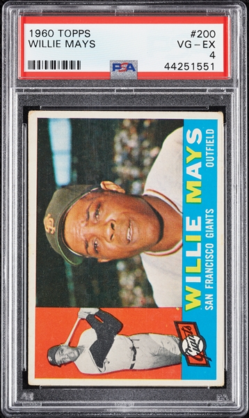 1960 Topps Willie Mays No. 200 PSA 4