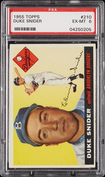 1955 Topps Duke Snider No. 210 PSA 6