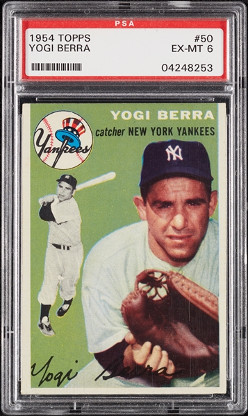 1954 Topps Yogi Berra No. 50 PSA 6