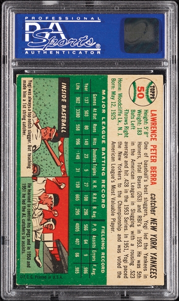 1954 Topps Yogi Berra No. 50 PSA 6