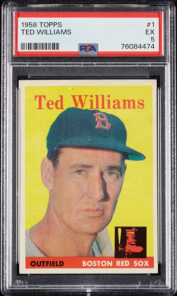 1958 Topps Ted Williams No. 1 PSA 5