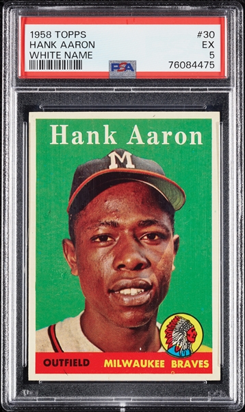 1958 Topps Hank Aaron No. 30 PSA 5