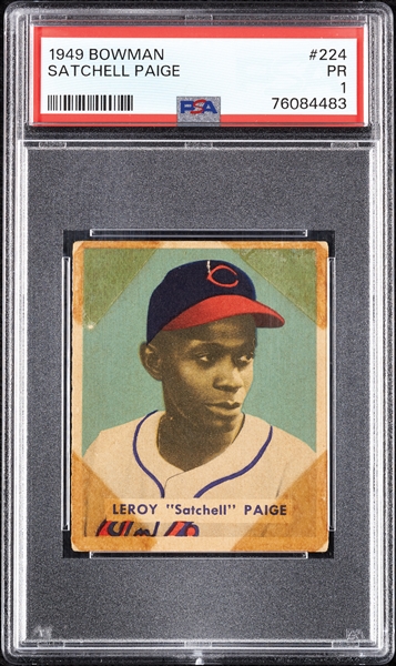 1949 Bowman Satchel Paige RC No. 224 PSA 1