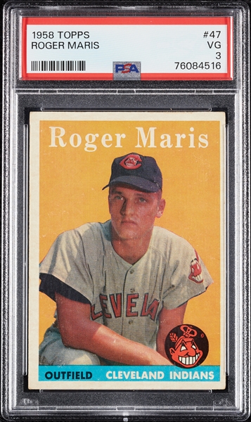 1958 Topps Roger Maris RC No. 47 PSA 3