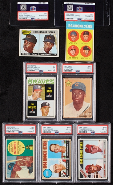 1960s PSA-Graded HOFer RCs with Seaver, Brock, Bench, McCovey (16)