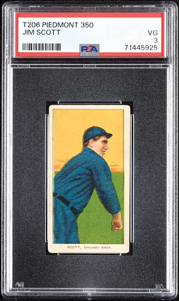 1909-11 T206 Jim Scott PSA 3