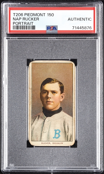 1909-11 T206 Nap Rucker Portrait PSA Authentic