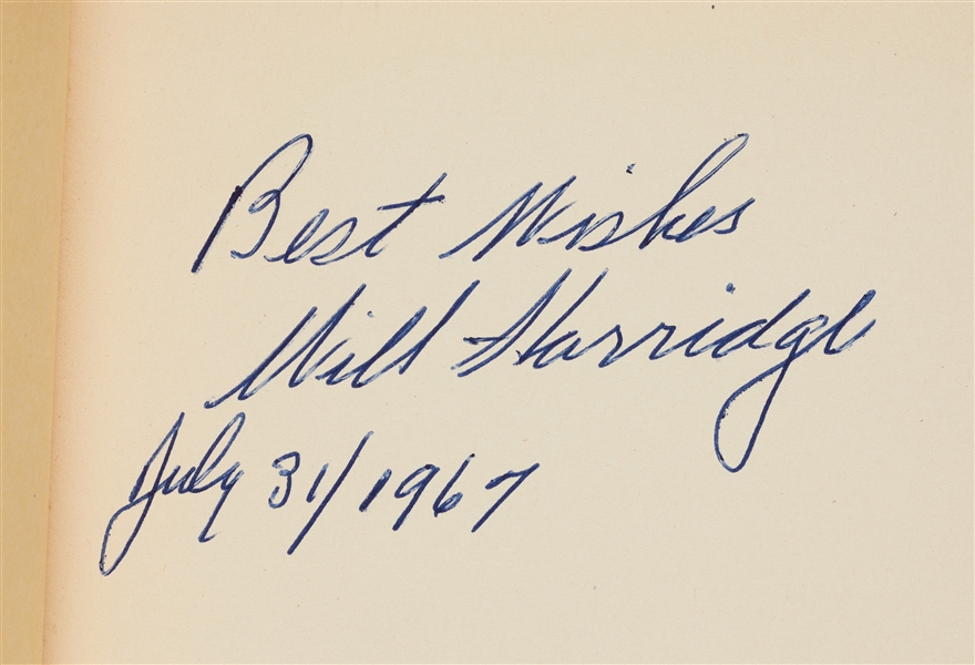 William Harridge Signed Connie Mack's Baseball Book Book (BAS)