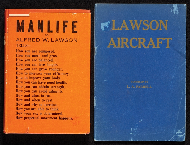 Alfred Lawson Signed Books Pair (2)