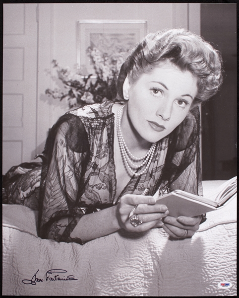 Joan Fontaine Signed 16x20 Photo (PSA/DNA)