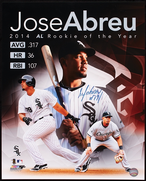 Jose Abreu Signed 16x20 ROY Photo (MLB) (BAS)