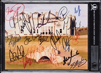 Phil Mickelson, Fowler, Simpson, Day & 14 Others Signed 8x10 Photo (BAS)