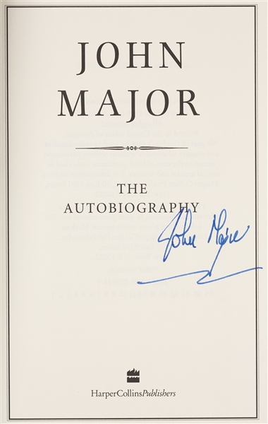 Sir John Major Signed John Major Book (PSA/DNA)