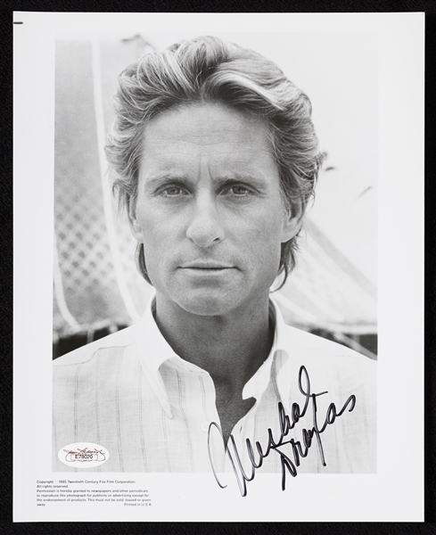 Michael Douglas Signed 8x10 Photo (JSA)