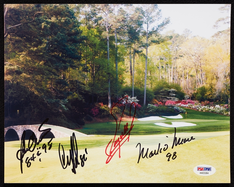 Ben Crenshaw, Mark O'Meara, Fuzzy Zoeller & Craig Stadler Signed 8x10 Photo (PSA/DNA)