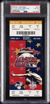 2000 MLB All-Star Game Full Ticket - Derek Jeter MVP (Graded PSA 8)