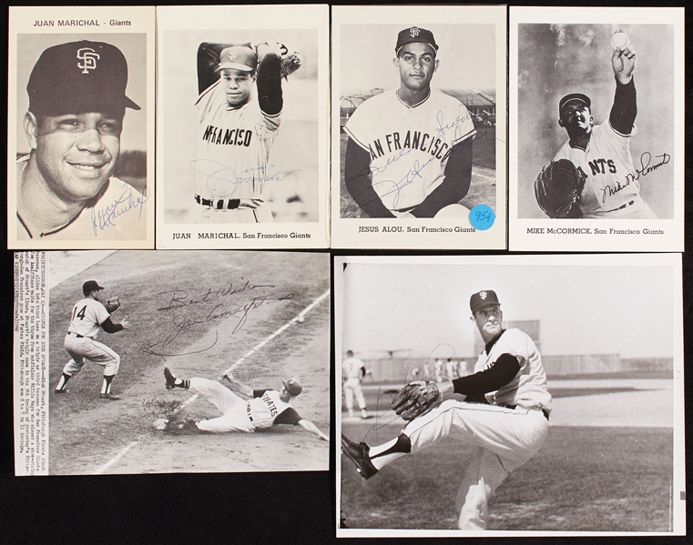 San Francisco Giants Signed B&W Photos (15)