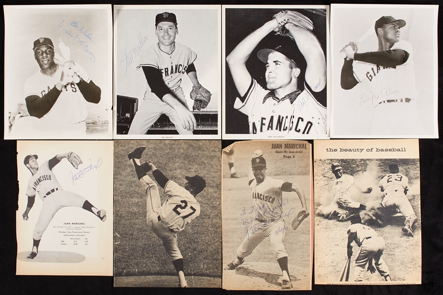 San Francisco Giants Signed B&W Photos (15)