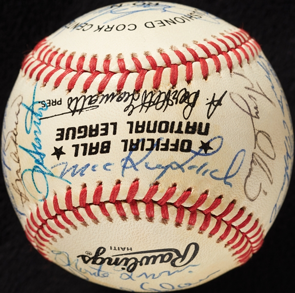 HOFers & Old Timers Multi-Signed ONL Baseball (BAS)