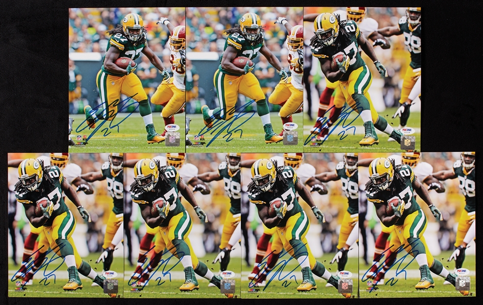 Eddie Lacy Signed Photos Group (PSA/DNA) (10)