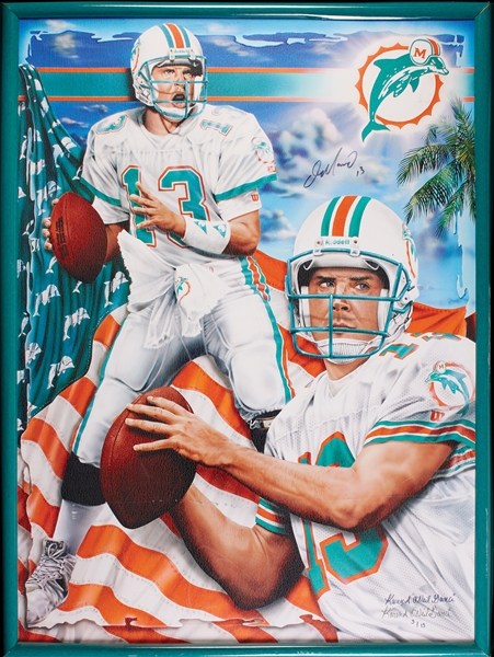 Dan Marino Signed 36x48 Karen O'Neil Ganci Giclee (3/13)