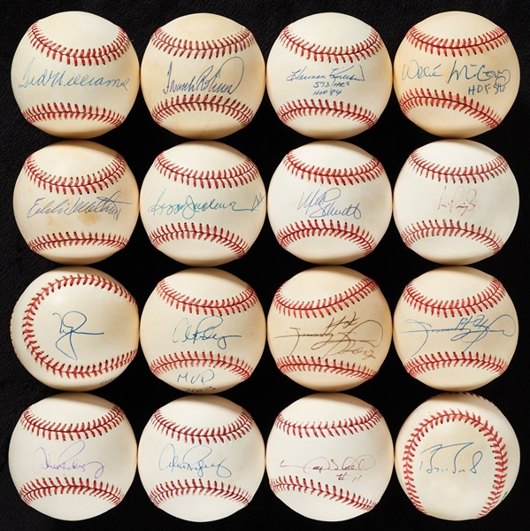 500 Home Run Club Single-Signed Baseballs with Williams, Pujols (16)