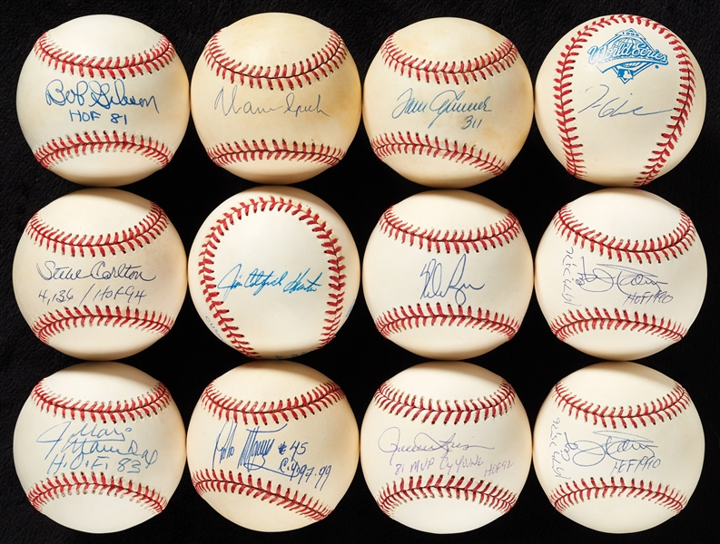 HOFer Pitchers Single-Signed Baseball Group (29)