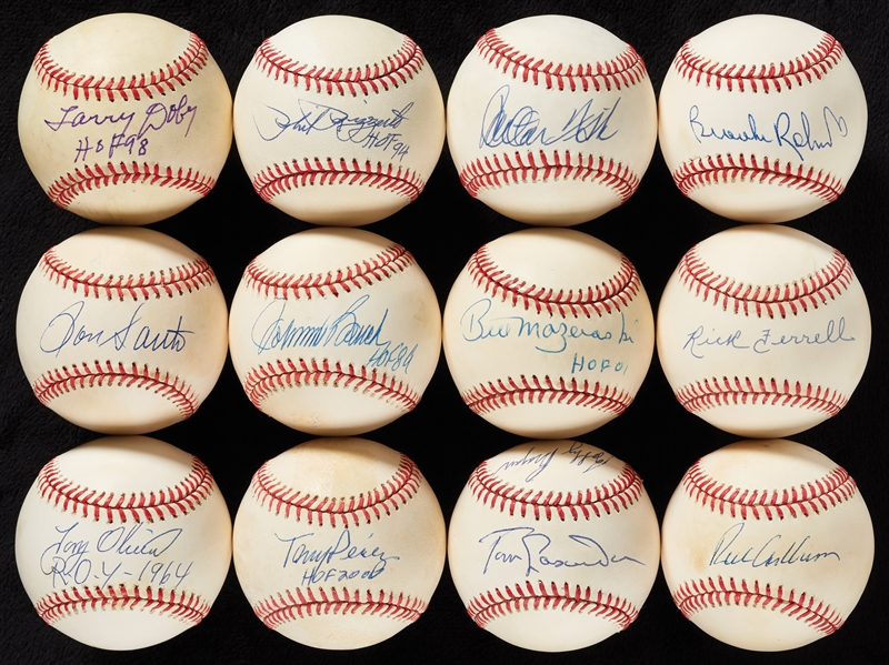 Signed Baseballs Group with 47 Single-Signed HOFers (61)