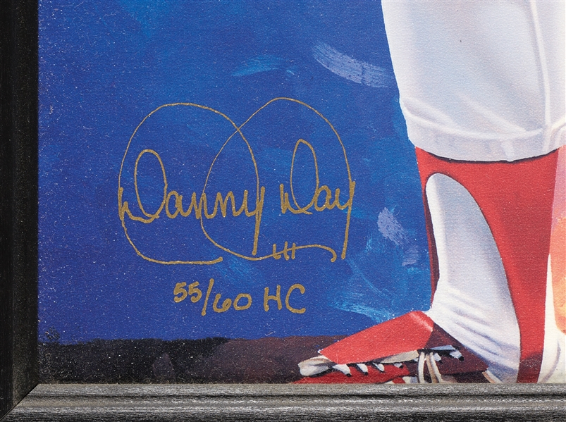 Nolan Ryan Signed Danny Day Lithograph (55/60 HC) (BAS)