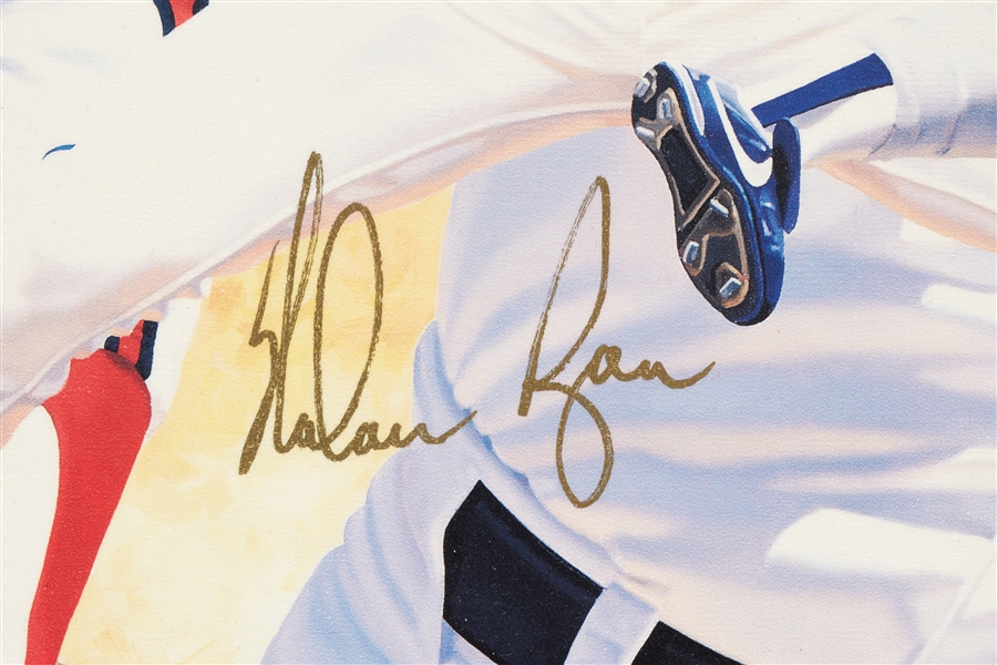 Nolan Ryan Signed Danny Day Lithograph (55/60 HC) (BAS)