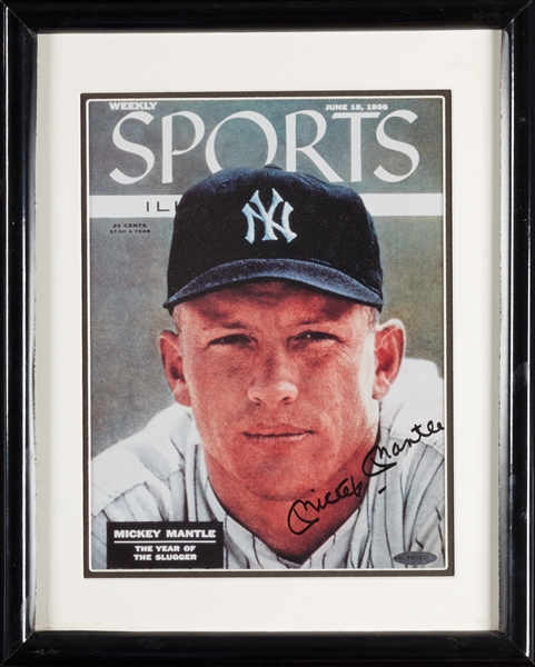 Mickey Mantle Signed Sports Illustrated Reproduction Cover (UDA)