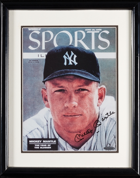 Mickey Mantle Signed Sports Illustrated Reproduction Cover (UDA)