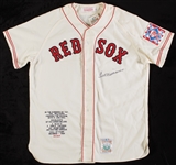 Ted Williams Signed Mitchell & Ness Jersey (50/344) (Green Diamond) (BAS)