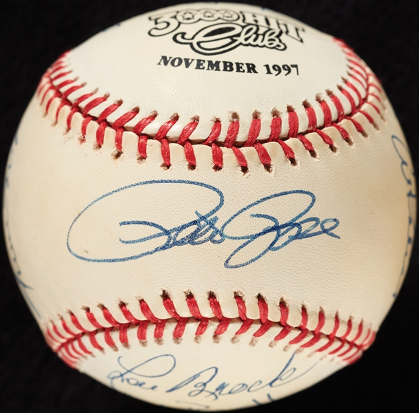 3,000 Hit Club Multi-Signed ONL Baseball (49/125) (BAS)