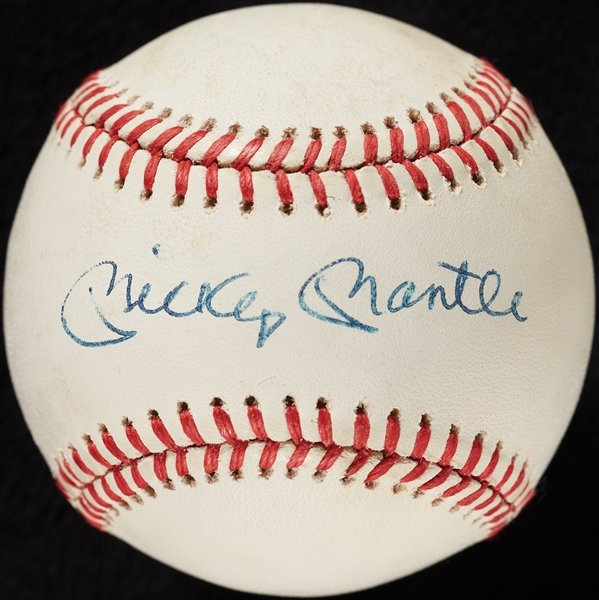 Mickey Mantle Single-Signed OAL Baseball (BAS)