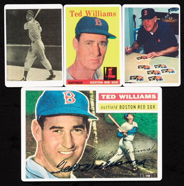 Ted Williams R&N China Signature Series in Wooden Box with Signed 1956 Topps (264/521)