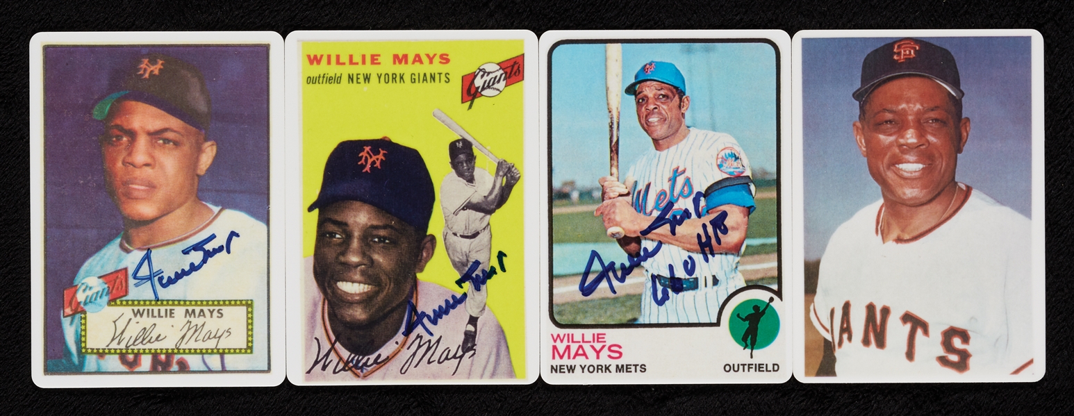 Willie Mays Signed R&N China Signature Series (18/660) (3)