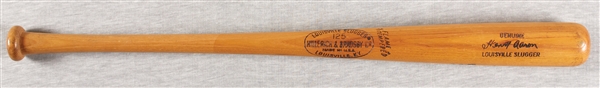 Hank Aaron Signed Louisville Slugger Store Model Bat (BAS)