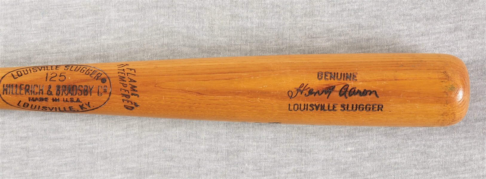 Hank Aaron Signed Louisville Slugger Store Model Bat (BAS)