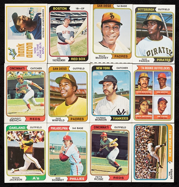 1974 Topps Baseball High-Grade Set Plus Traded (704)