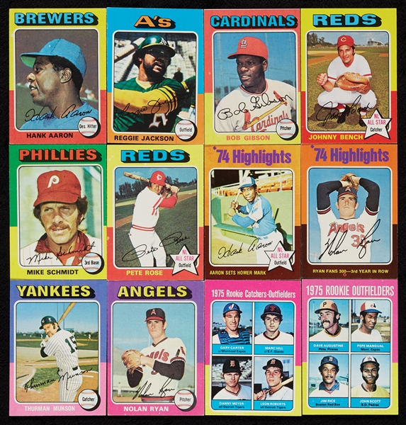 1975 Topps Baseball High-Grade Complete Set (660)