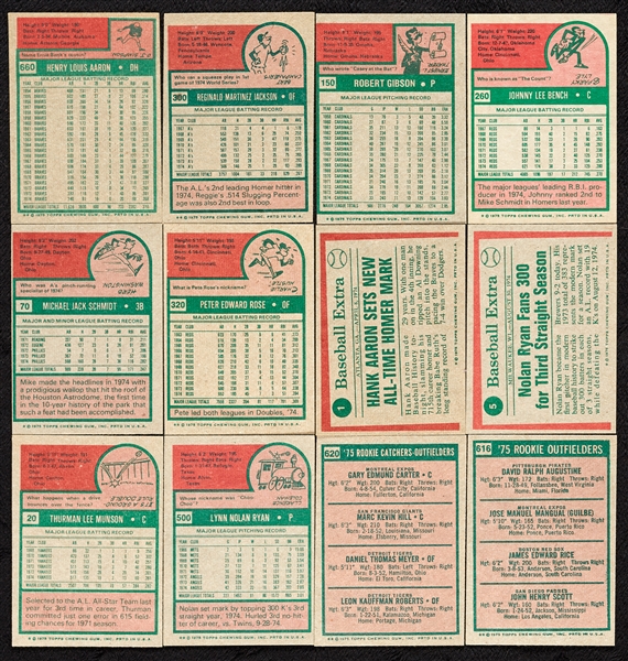 1975 Topps Baseball High-Grade Complete Set (660)