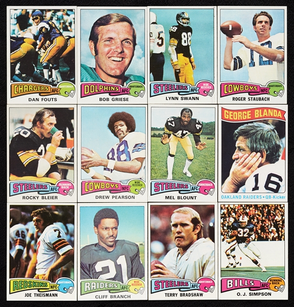 1975 Topps Football High-Grade Complete Set (528)