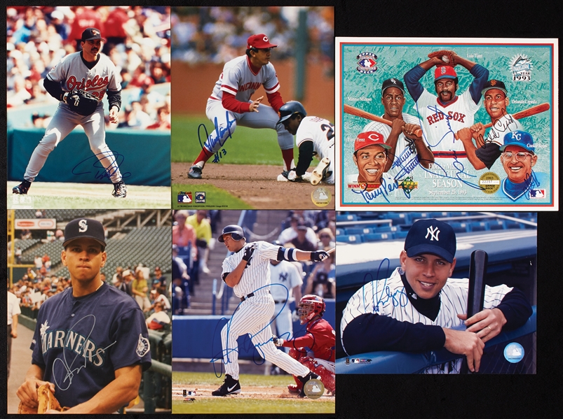 Signed Baseball Photos Group with Griffey Jr., HOFers (43)