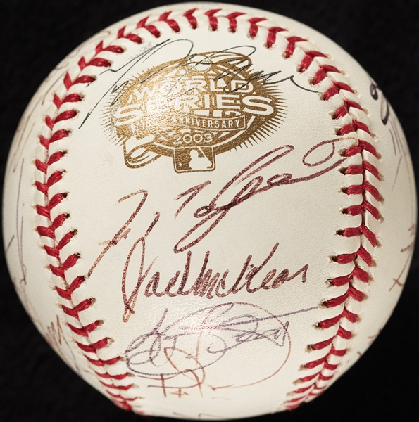 2003 Florida Marlins World Champs Team-Signed WS Baseball (BAS)