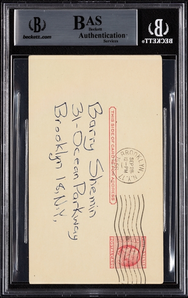 Don Drysdale Signed GPC from Rookie Year (1956) (BAS)